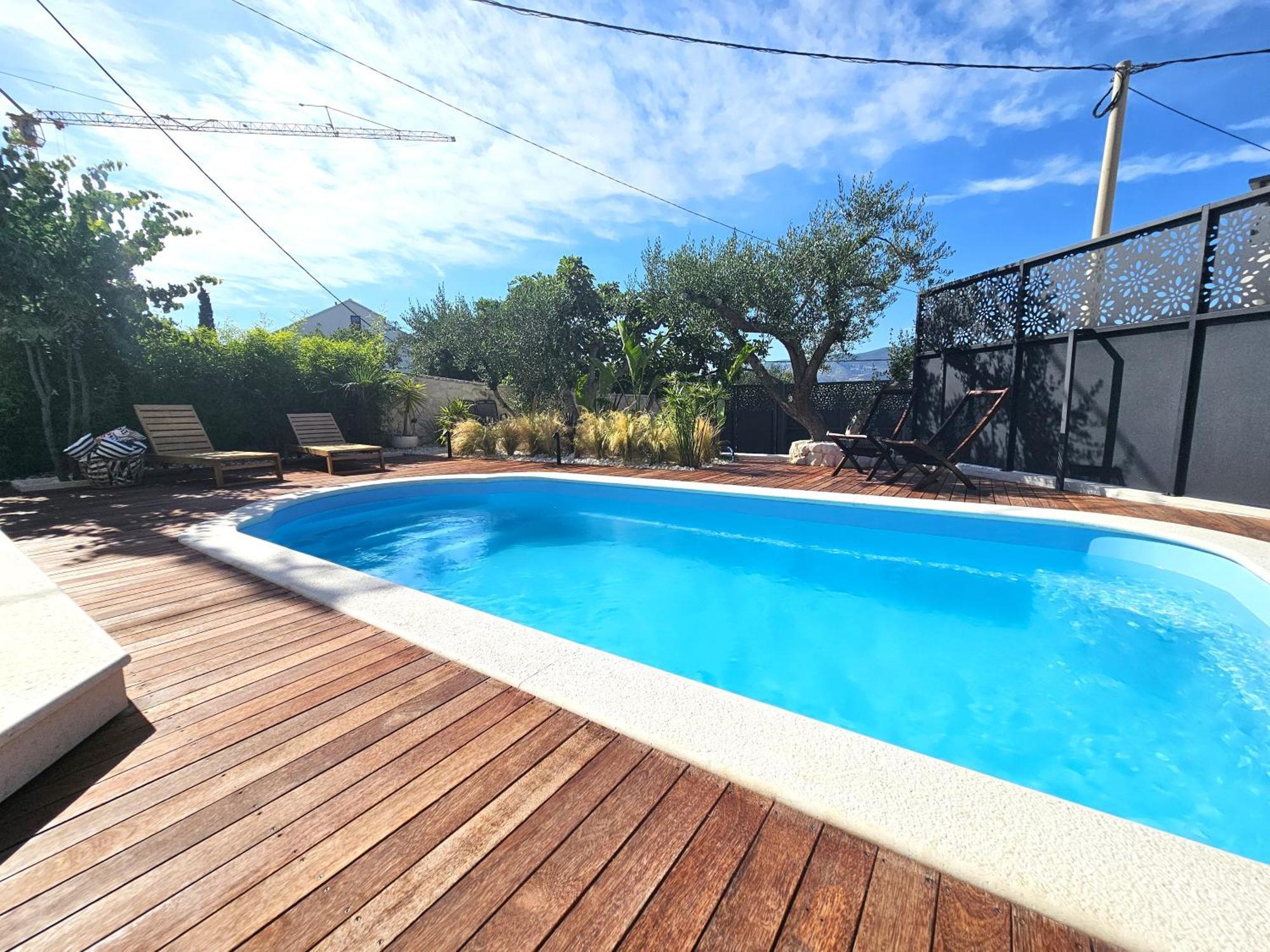 The Three Flowers Pool House Trogir Exterior foto